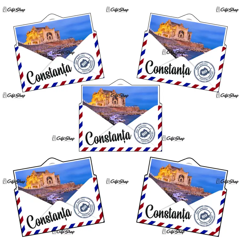 Constanta romania, plic, magnet frigider mgs098